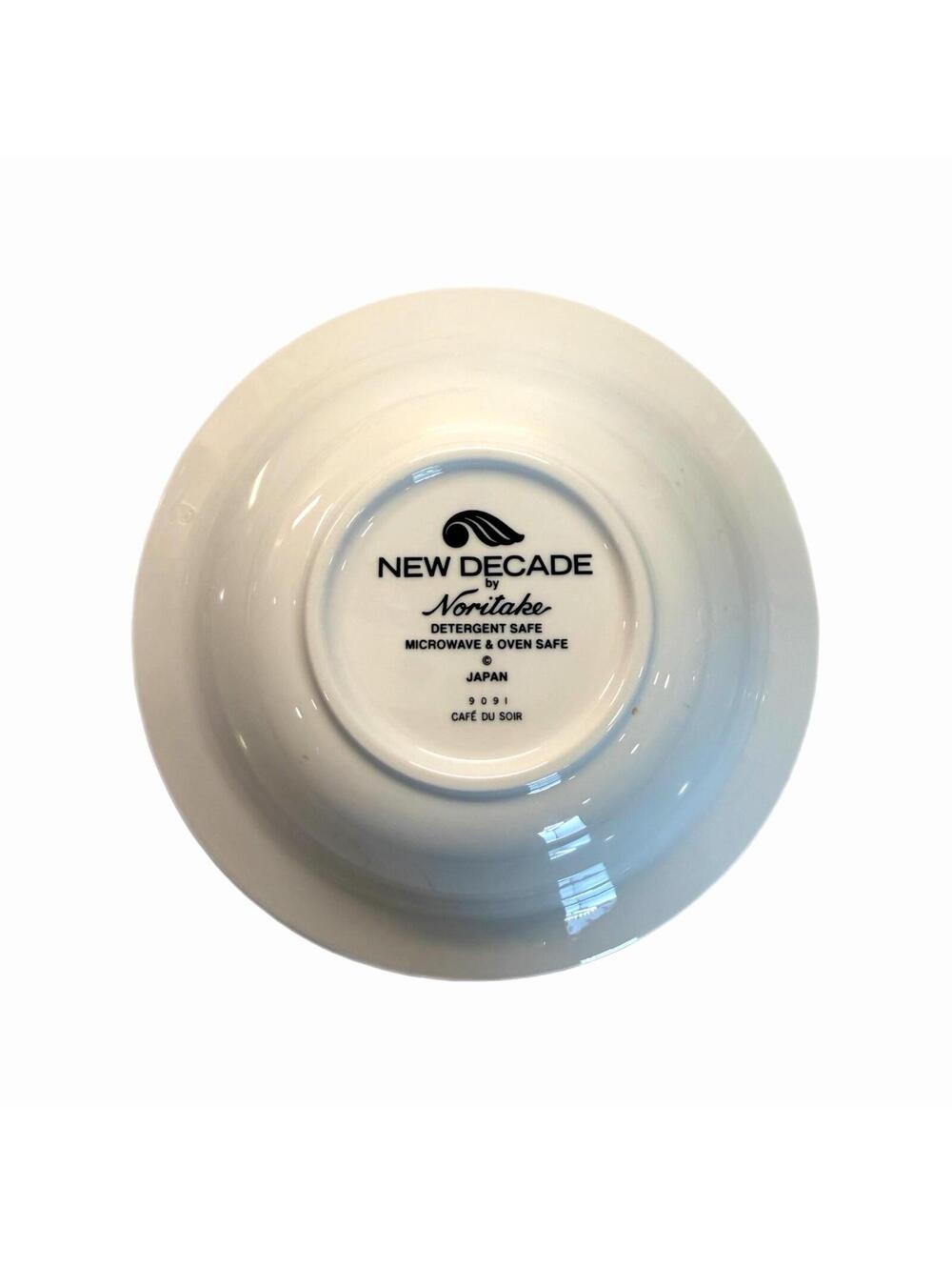Vintage Noritake New Decade Café Du Soir 7” Porcelain Rim Cereal Bowl #9091 - Picture 3 of 3